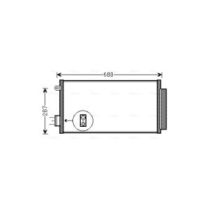 Kondensator, Klimaanlage AVA COOLING FTA5411D