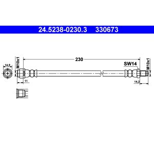 Flexible de frein ATE 24.5238-0230.3