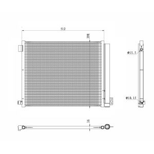 Lauhdutin, ilmastointilaite EASY FIT NRF 350469