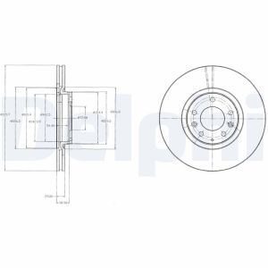 Bremsscheibe DELPHI BG4332
