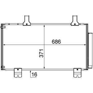 A/C-kondensor MAHLE AC 610 000S