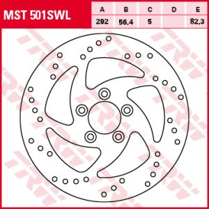 Disco de travão TRW MST501SWL, 1 Peça