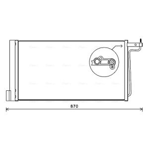 A/C-kondensor AVA COOLING FD5485D
