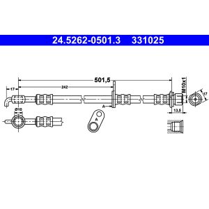Bremsschlauch ATE 24.5262-0501.3
