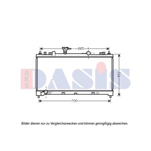 Arrefecedor do motor AKS DASIS 110078N