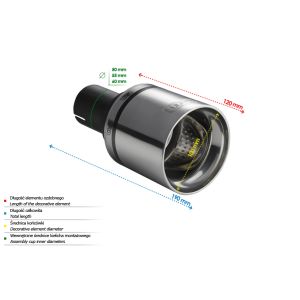 Punta del sistema de escape ULTER ULT N1-16/60