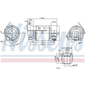 Droger, airconditioningsysteem NISSENS NIS 95109