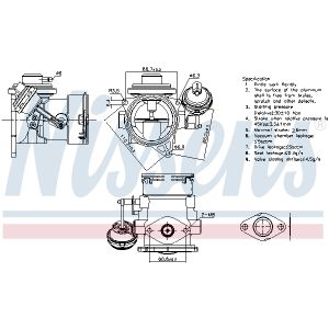 EGR-ventil NISSENS 98297