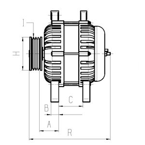 Gerador de corrente rotativo HC-CARGO F 032 116 835