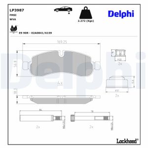 Remblokset DELPHI LP3987