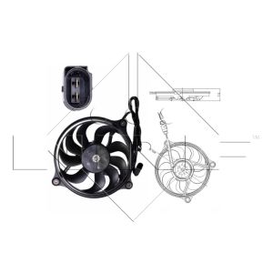 Ventilador, arrefecimento do motor NRF 47699
