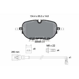 Set di pastiglie freno TEXTAR 2640801