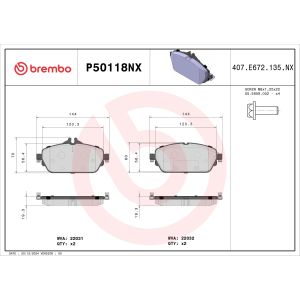 Jarrupala, levyjarru BREMBO P50118NX