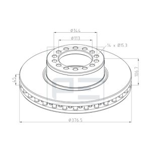 Bremsscheibe PETERS 026.679-10A