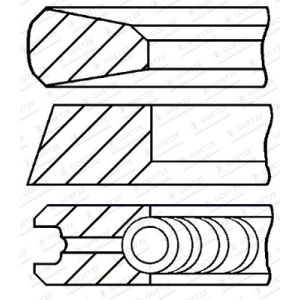 Set di anelli per pistoni GOETZE 08-181800-00