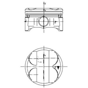 Pistão KOLBENSCHMIDT 40 086 600