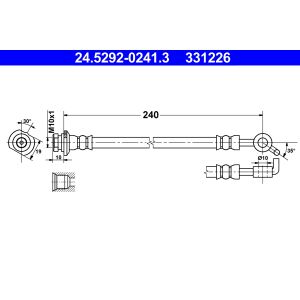 Flexible de frein ATE 24.5292-0241.3