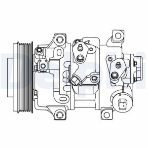 Kompressor för luftkonditionering DELPHI CS20478