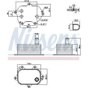Ölkühler, Motoröl NISSENS 91206