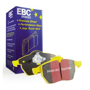 Set di pastiglie freno EBC BRAKES Yellow Stuff DP4002SS, anteriore, posteriore