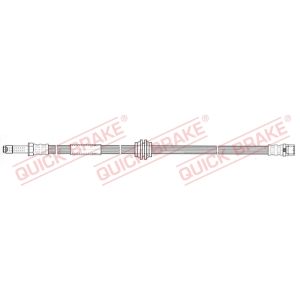 Tubo do travão flexível traseiro, esquerdo QUICK BRAKE 37.941