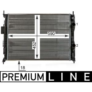 Arrefecedor do motor MAHLE CR 14 000P