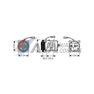 Ilmastoinnin kompressori HIGHWAY AUTOMOTIVE 45021001