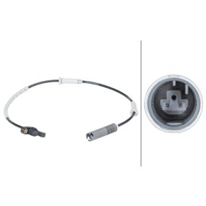 Sensor do ABS traseiro, direito HELLA 6PU 012 679-881