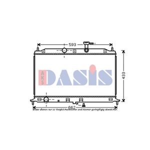 Motorkühler AKS DASIS 510074N