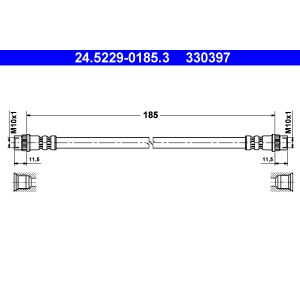 Bremsschlauch ATE 24.5229-0185.3