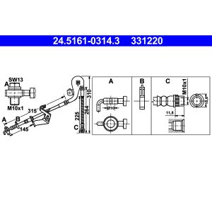 Remleiding ATE 24.5161-0314.3