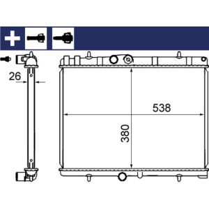 Arrefecedor do motor MAHLE CR 2014 000S