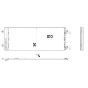 Condenseur (climatisation) MAHLE AC 98 000P