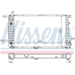 Radiator, motorkoeling NISSENS 60642A