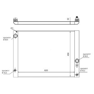 Radiator, motorkoeling NRF 58320