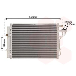 Condenseur (climatisation) VAN WEZEL 83005188