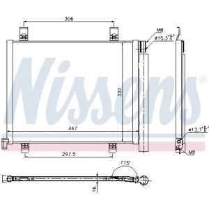 Condensador, aire acondicionado ** FIRST FIT ** NISSENS NIS 940254