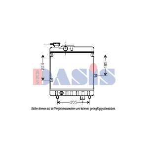 Radiador, arrefecimento do motor AKS DASIS 080460N