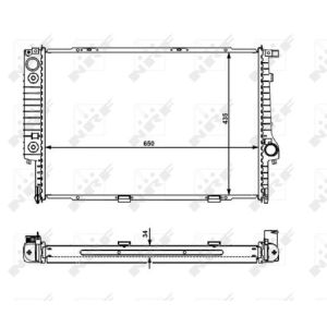 Kühler, Motorkühlung EASY FIT NRF 519588