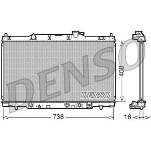 Radiador, arrefecimento do motor DENSO DRM40012