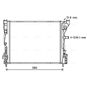 Radiador de motor AVA COOLING RT2608