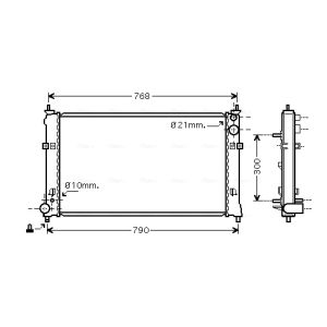 Arrefecedor do motor AVA COOLING MZ2192