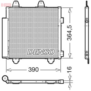Condensador, sistema de ar condicionado DENSO DCN21033