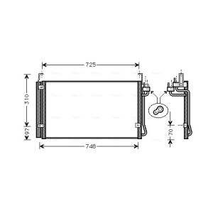 Condenseur (climatisation) AVA COOLING HY5072D
