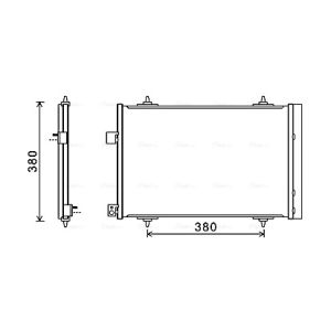 Condenseur, climatisation AVA COOLING CNA5274D AVA