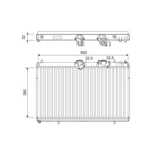 Motorkühler VALEO 701214