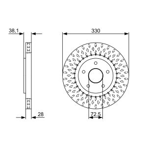 Disque de frein BOSCH 0 986 479 V85