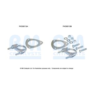 Montageset, uitlaatpijp BM CATALYSTS FK50013