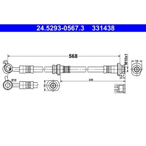 Flexible de frein ATE 24.5293-0567.3
