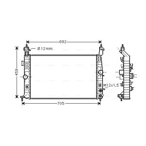 Arrefecedor do motor AVA COOLING OLA2582